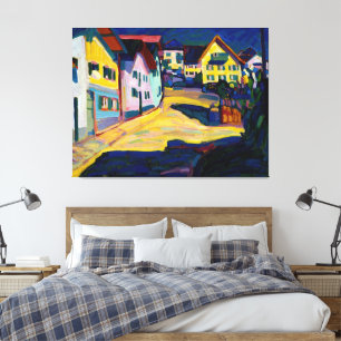 Wassily Kandinsky - Murnau, Burggrabenstrasse Canvas Afdruk