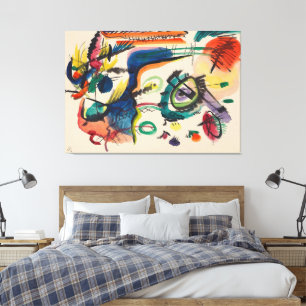 Wassily Kandinsky - Ontwerp voor 'Compositie II' Canvas Afdruk
