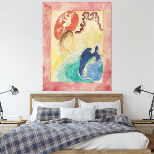 Wassily Kandinsky - Ontwerp voor de omslag van de Canvas Afdruk