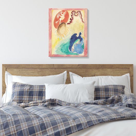 Wassily Kandinsky - Ontwerp voor de omslag van de Canvas Afdruk (Insitu (Slaapkamer))