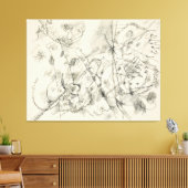 Wassily Kandinsky - Ontwerp voor een ets (1913) Canvas Afdruk (Insitu (Woonkamer))