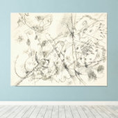 Wassily Kandinsky - Ontwerp voor een ets (1913) Canvas Afdruk (Insitu (Houten vloer))