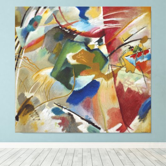 Wassily Kandinsky - Oriental (1909) Canvas Afdruk (Insitu (Houten vloer))