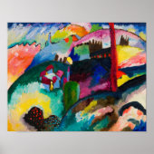 Wassily Kandinsky over het landschap met de Factor Poster (Voorkant)