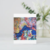 Wassily Kandinsky-paardenrider blauwe bergen Briefkaart (Staand voorkant)