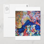 Wassily Kandinsky-paardenrider blauwe bergen Briefkaart (Voorkant / Achterkant)