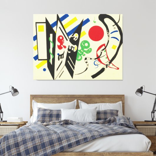 Wassily Kandinsky - Réciproque (1935) Canvas Afdruk (Insitu (Slaapkamer))
