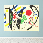 Wassily Kandinsky - Réciproque (1935) Canvas Afdruk (Insitu (Houten vloer))