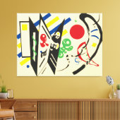 Wassily Kandinsky - Réciproque (1935) Canvas Afdruk (Insitu (Woonkamer))