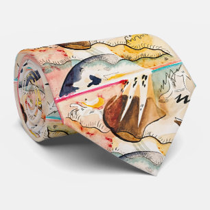 Wassily Kandinsky Regen Landschap Kunst Necktie Stropdas