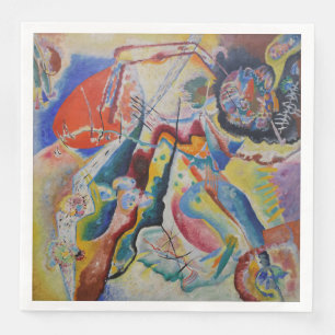 Wassily Kandinsky Rode vlek Klassieke Abstracte ku Servet