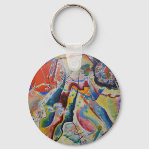 Wassily Kandinsky Rode vlek Klassieke Abstracte ku Sleutelhanger