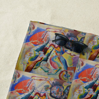 Wassily Kandinsky Rode vlek Klassieke Abstracte ku Strandlaken