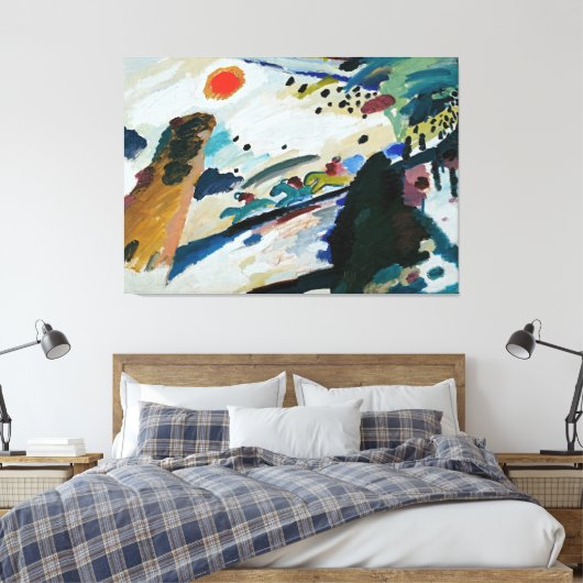 Wassily Kandinsky - Romantisch landschap Canvas Afdruk (Insitu (Slaapkamer))