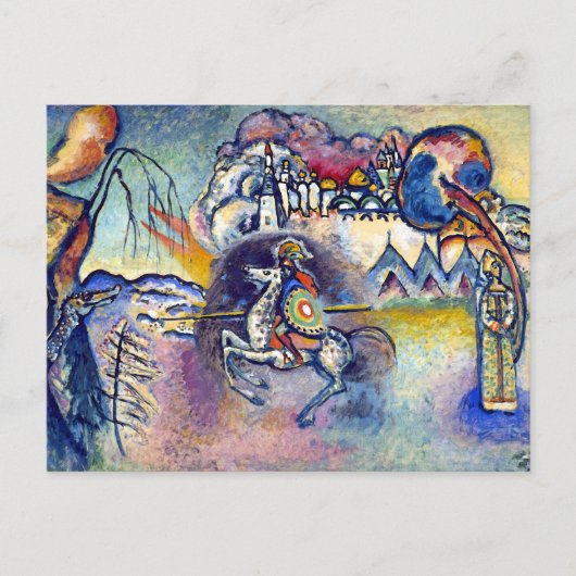 Wassily Kandinsky - Saint George & The Horsperma Briefkaart (Voorkant)