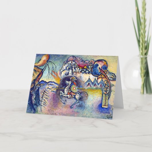 Wassily Kandinsky - Saint George & The Horsperma Kaart (Voorkant)