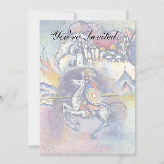 Wassily Kandinsky - Saint George & The Horsperma Kaart (Voorkant)