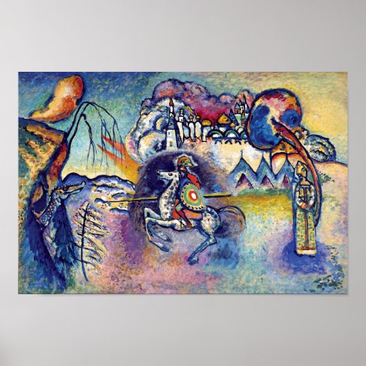 Wassily Kandinsky - Saint George & The Horsperma Poster (Voorkant)