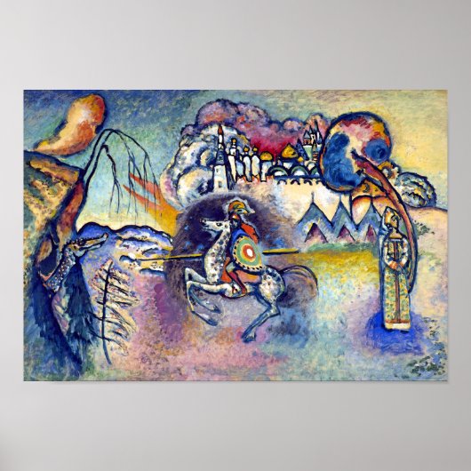 Wassily Kandinsky - Saint George & The Horsperma Poster (Voorkant)