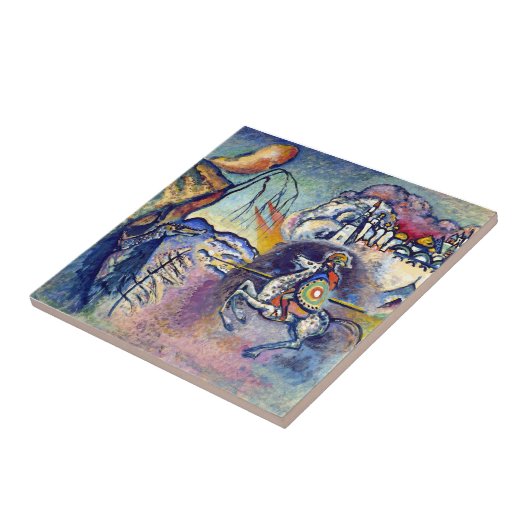 Wassily Kandinsky - Saint George & The Horsperma Tegeltje (Zijkant)