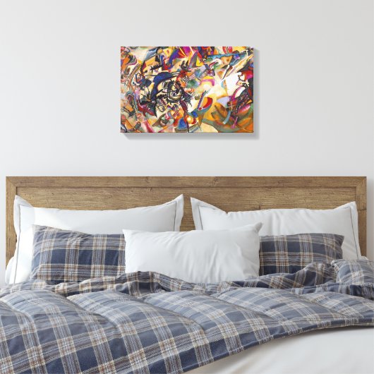Wassily Kandinsky - Samenstelling 7 Abstracte kuns Canvas Afdruk (Insitu (Slaapkamer))
