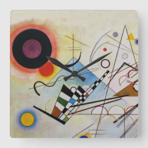 Wassily Kandinsky - Samenstelling 8 - Functionele  Vierkante Klok
