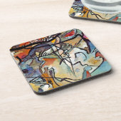 Wassily Kandinsky - Samenstelling van vijf Abstrac Onderzetter (Linkerzijde)