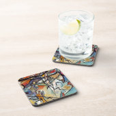 Wassily Kandinsky - Samenstelling van vijf Abstrac Onderzetter (Rechterzijde)