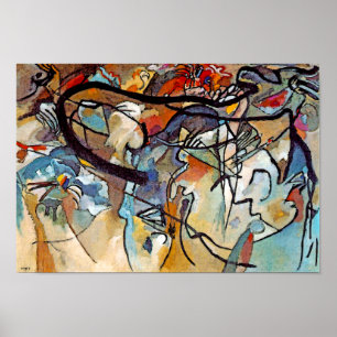 Wassily Kandinsky - Samenstelling van vijf Abstrac Poster