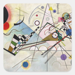 WASSILY KANDINSKY - Samenstelling VIII 1923 Vierkante Sticker