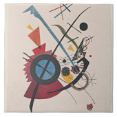 Wassily Kandinsky schildert, Violett. Tegeltje (Voorkant)