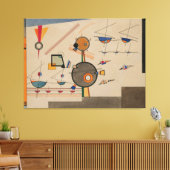 Wassily Kandinsky - Schweben (Zweven) (1924) Canvas Afdruk (Insitu (Woonkamer))