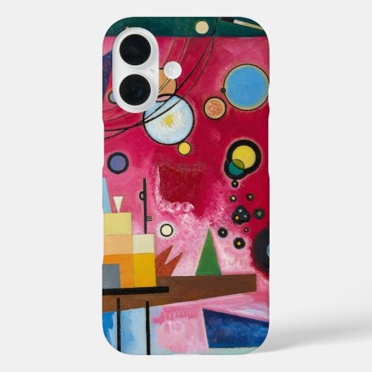 Wassily Kandinsky Schweres Rot 1924 Abstracte Kuns Case-Mate iPhone Case (Achterkant)