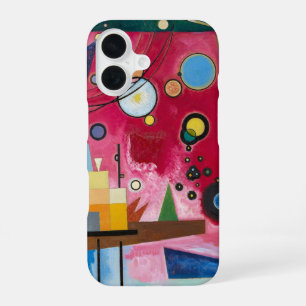 Wassily Kandinsky Schweres Rot 1924 Abstracte Kuns iPhone 16 Hoesje
