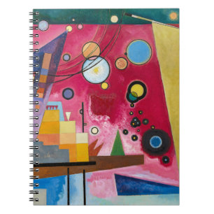 Wassily Kandinsky Schweres Rot 1924 Abstracte Kuns Notitieboek