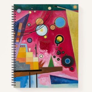 Wassily Kandinsky Schweres Rot 1924 Abstracte Kuns Notitieboek