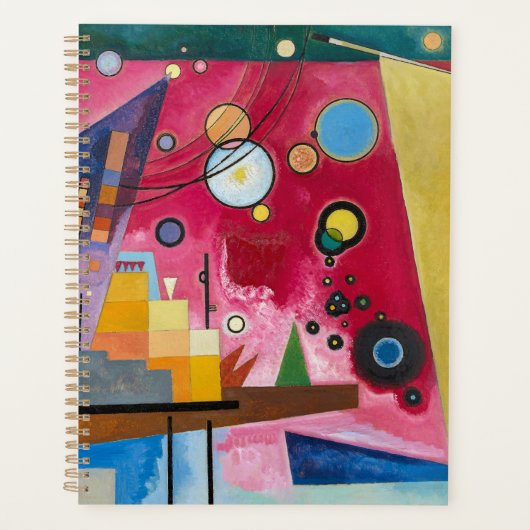 Wassily Kandinsky Schweres Rot 1924 Abstracte Kuns Planner (Voorkant)