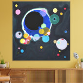 Wassily Kandinsky - Several Circles (1926) Canvas Afdruk (Insitu (Woonkamer))