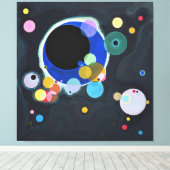 Wassily Kandinsky - Several Circles (1926) Canvas Afdruk (Insitu (Houten vloer))
