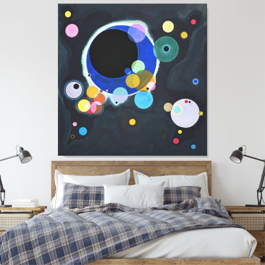 Wassily Kandinsky - Several Circles (1926) Canvas Afdruk (Insitu (Slaapkamer))