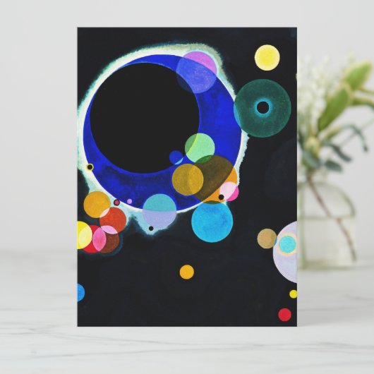 Wassily Kandinsky - Several Circles Feestdagenkaart (Staand voorkant)