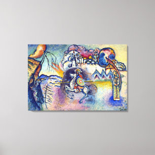 Wassily Kandinsky - Sint Joris & De Ruiters Canvas Afdruk