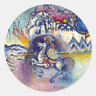 Wassily Kandinsky - Sint Joris & De Ruiters Ronde Sticker