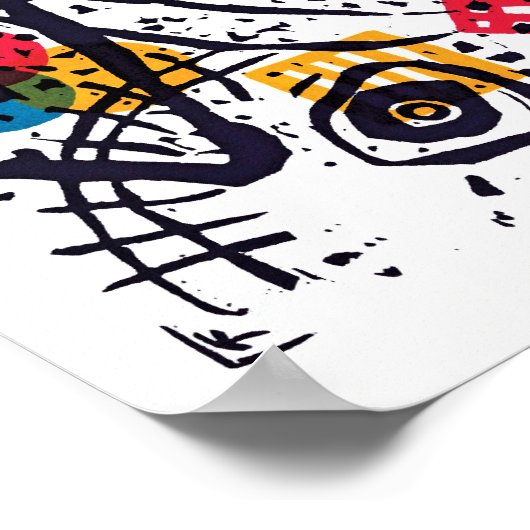 Wassily Kandinsky - Small Worlds V Abstracte kunst Poster (Hoek)