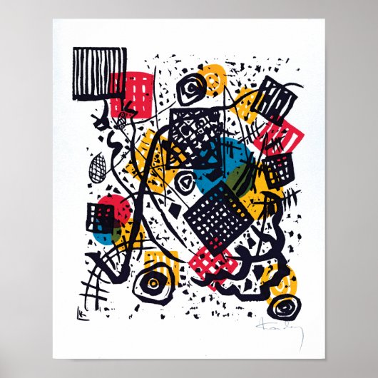 Wassily Kandinsky - Small Worlds V Abstracte kunst Poster (Voorkant)