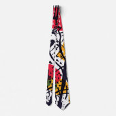 Wassily Kandinsky - Small Worlds V Abstracte kunst Stropdas (Achterkant)