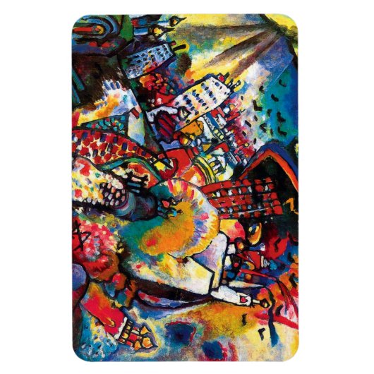 Wassily Kandinsky - Stadsgezicht Moskou Abstracte Magneet (Verticaal)