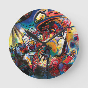 Wassily Kandinsky - Stadsgezicht Moskou Abstracte  Ronde Klok