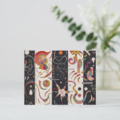 Wassily Kandinsky - Striped Briefkaart (Staand voorkant)