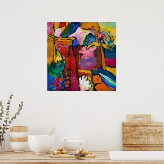 Wassily Kandinsky: Studie naar verbetering V Poster (Keuken)